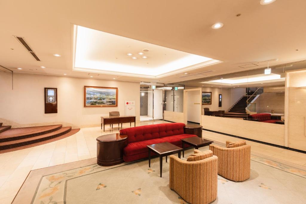 Posezení v ubytování Hotel Sunroute Niigata
