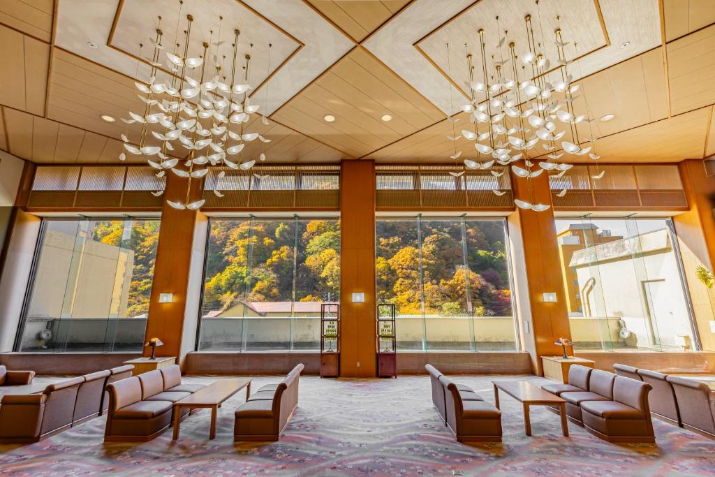 Posezení v ubytování KAMENOI HOTEL Akita Yuze