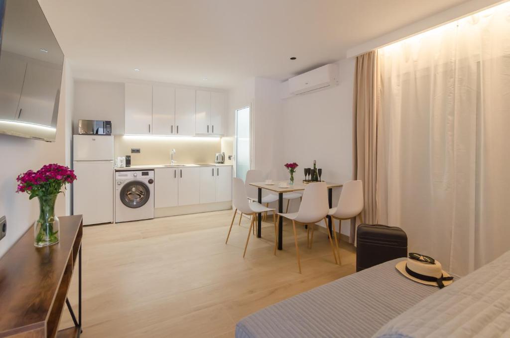 Postel nebo postele na pokoji v ubytování Estupendo apartamento en Lloret de Mar