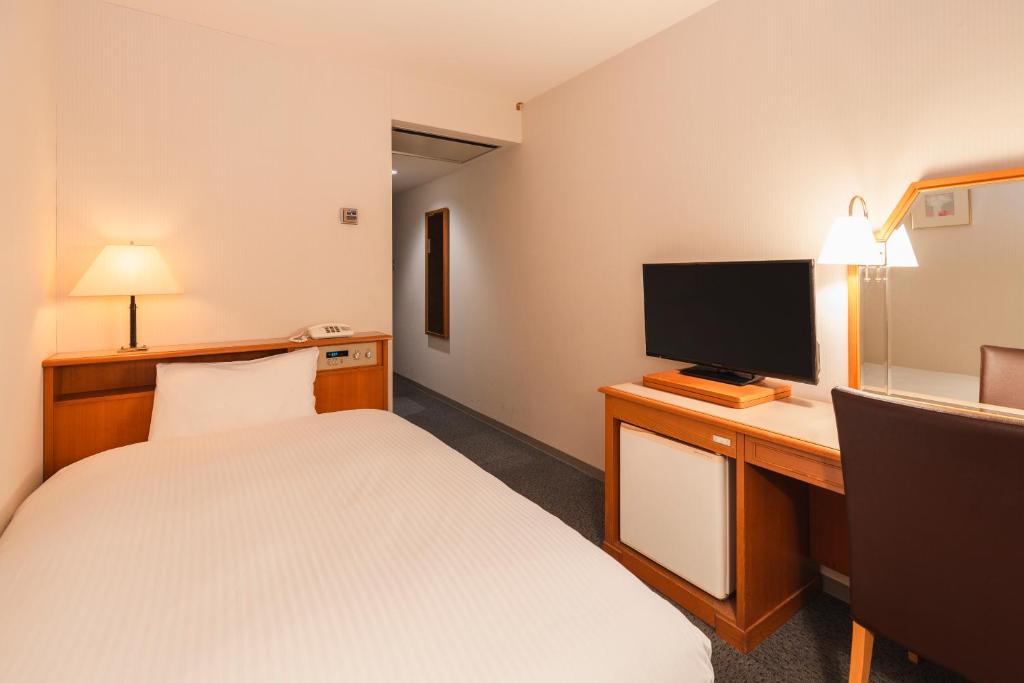 TV a/nebo společenská místnost v ubytování Hotel Sunroute Niigata