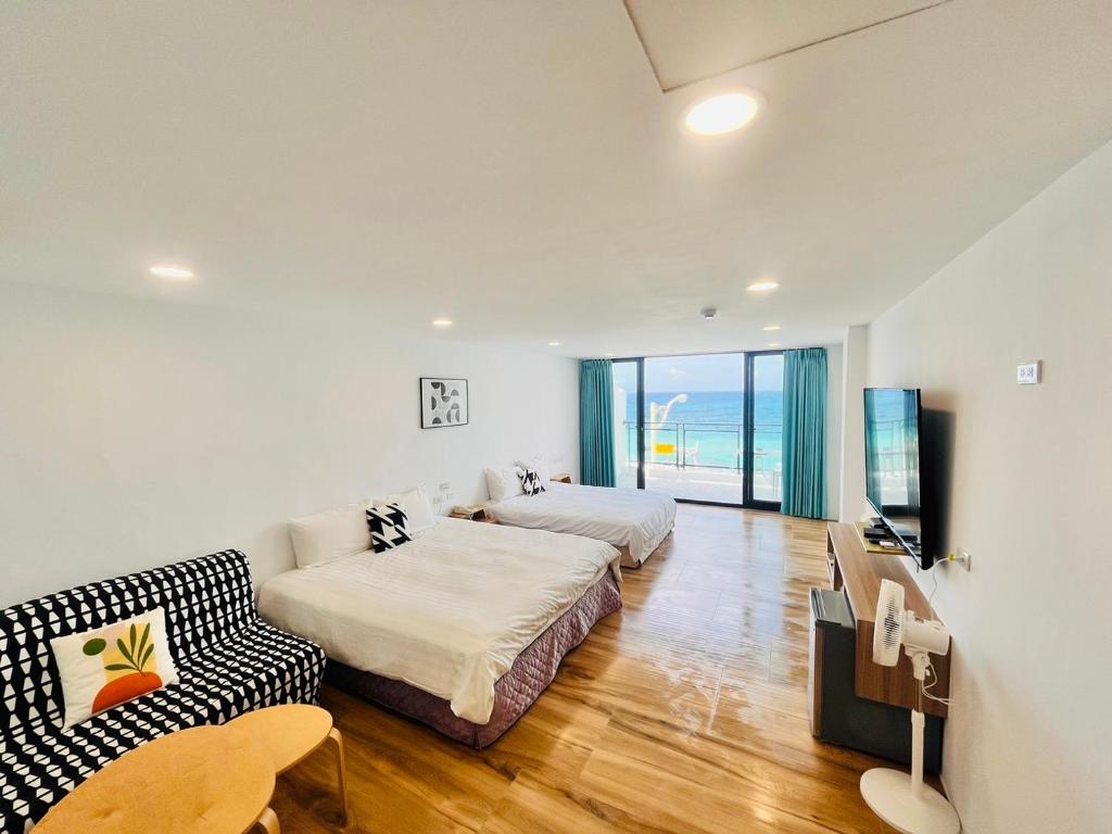 Postel nebo postele na pokoji v ubytování Rockhand Homestay