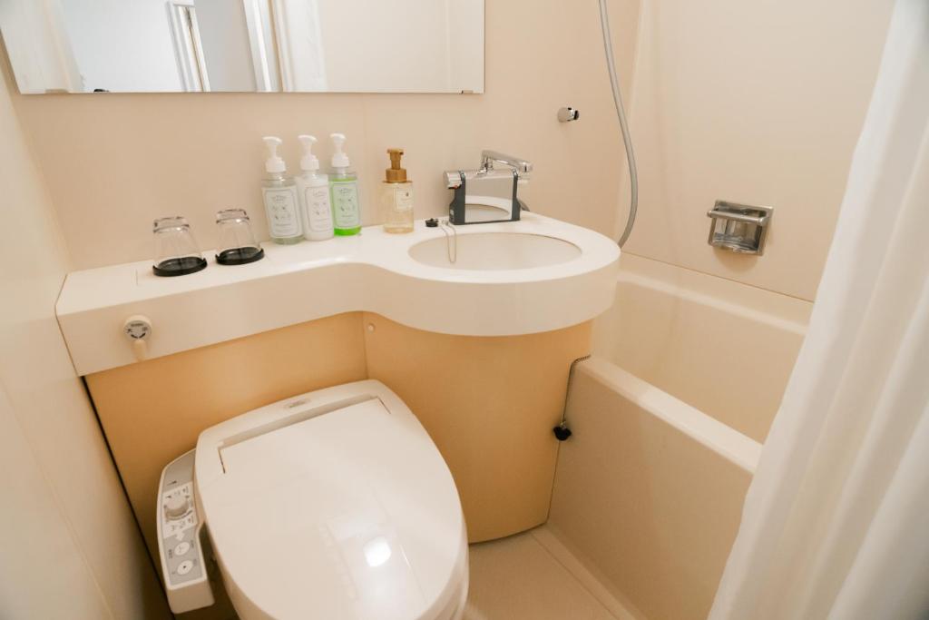 Koupelna v ubytování Quintessa Hotel Chiba Funabashi