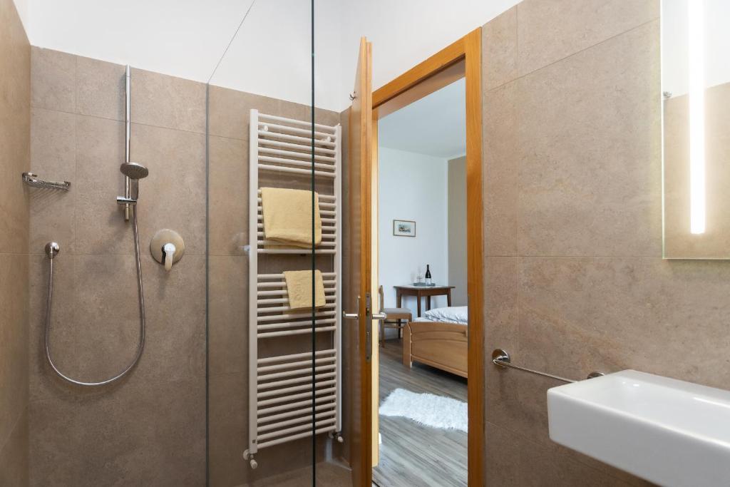 Koupelna v ubytování Sonnenhof- Urlaub auf den Bauernhof