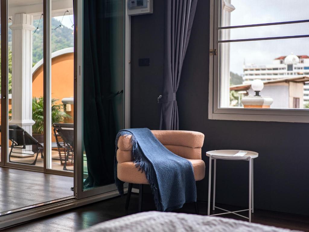 Posezení v ubytování Grand Orlov Apart Hotel