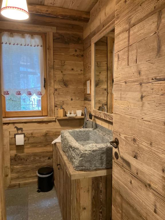 Koupelna v ubytování Ospitalità rurale familiare Land Wasser