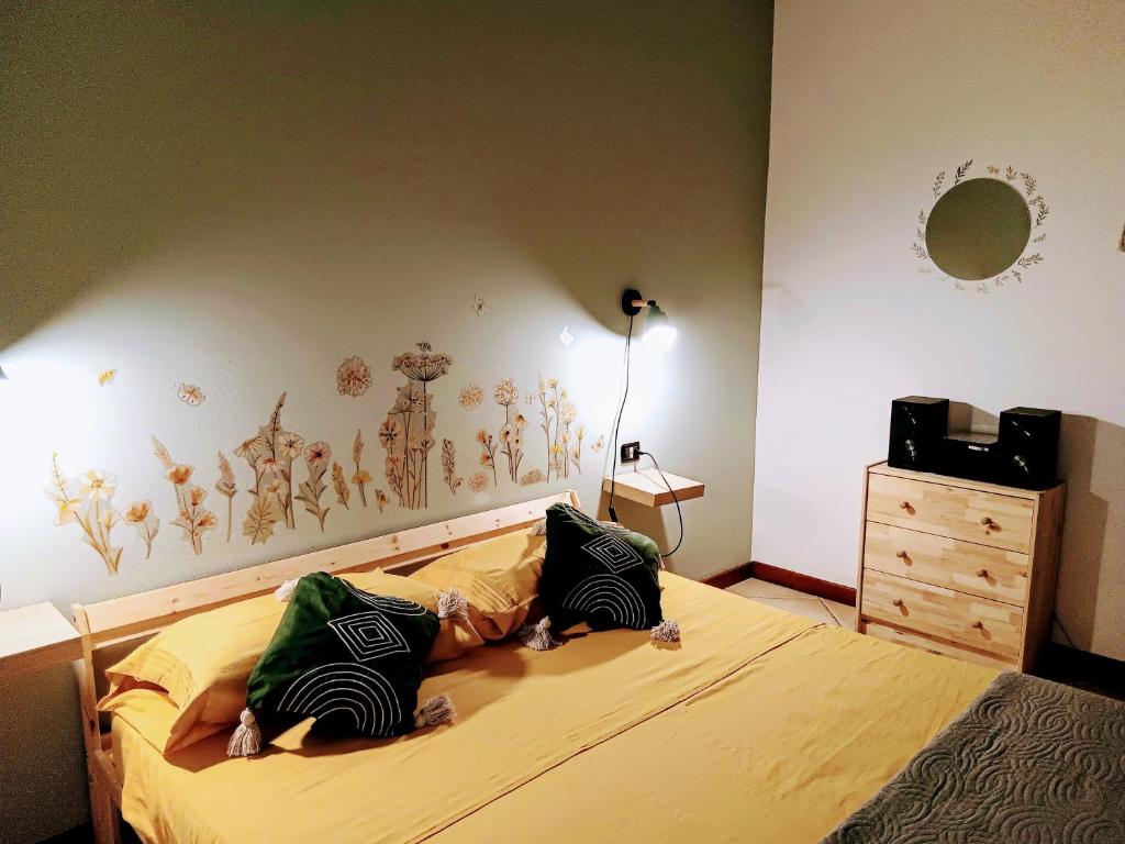 Postel nebo postele na pokoji v ubytování LaelleApartament Rho Fiera San Siro