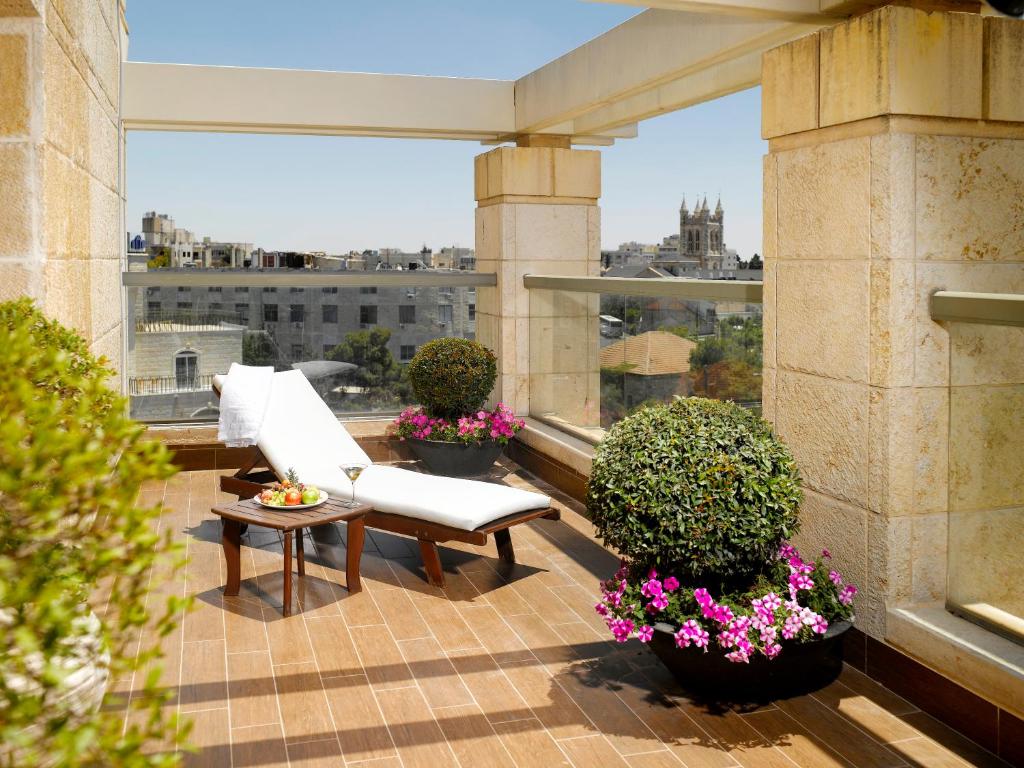 Balkón nebo terasa v ubytování Olive Tree Hotel
