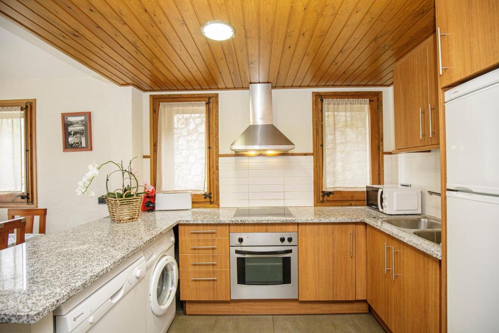 Kuchyň nebo kuchyňský kout v ubytování Apartamentos Cal Rum