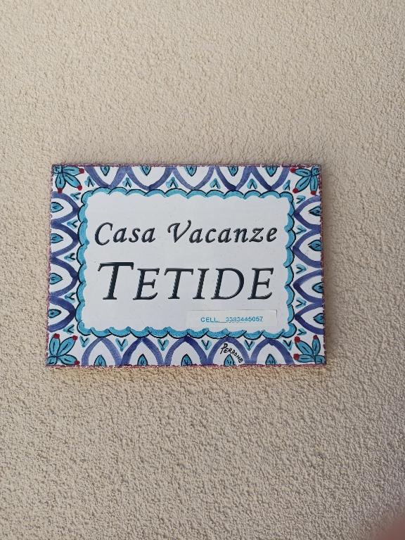 a sign on a wall that reads casa valanceete at TETIDE Holiday home,casa vacanze in Trapani