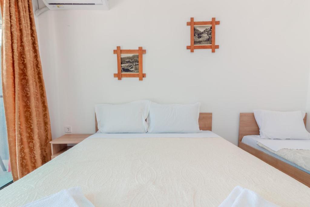 White bedroom with windows