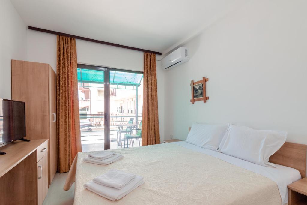 Bedroom with balcony