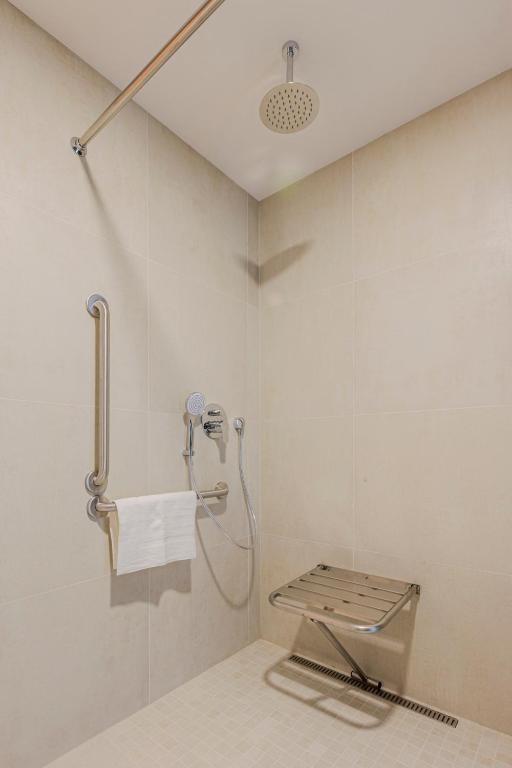 Koupelna v ubytování Hotel Tříška