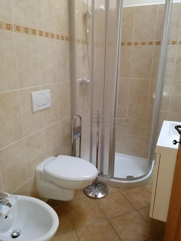 Koupelna v ubytování Locanda Castil