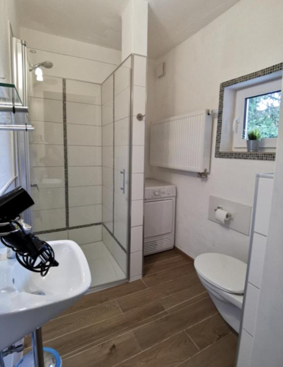 Koupelna v ubytování Hotel Wettlaufer