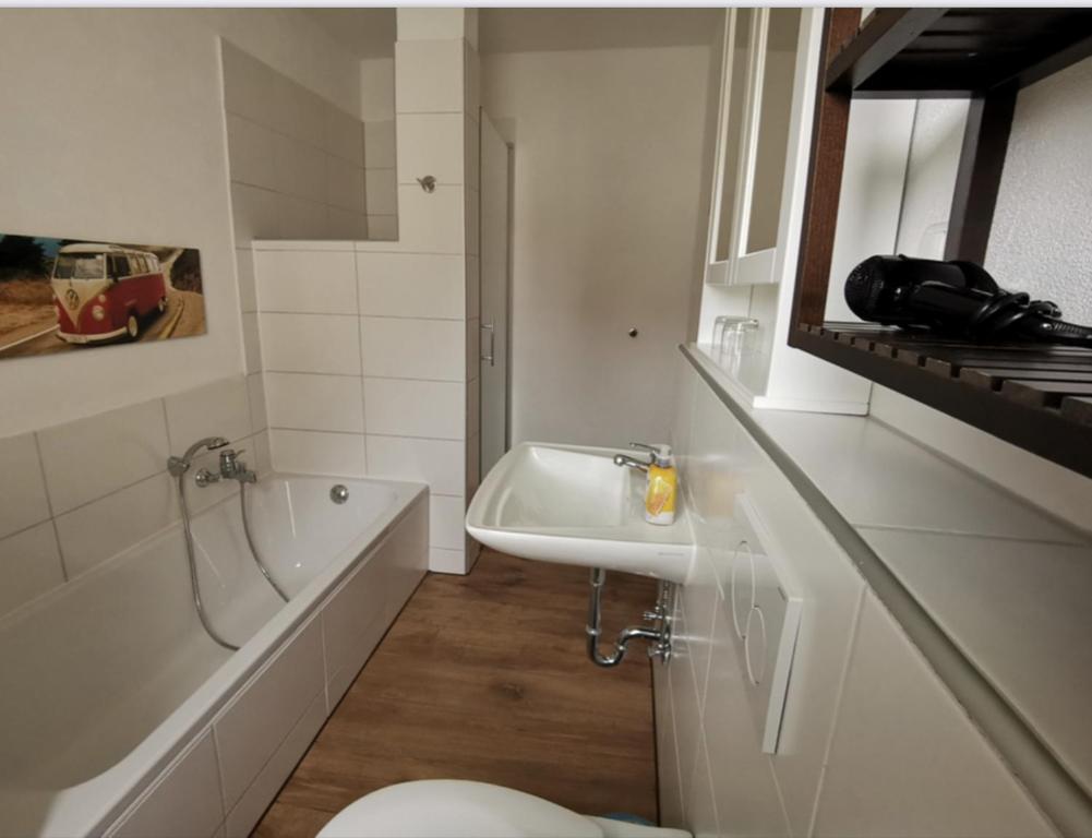 Koupelna v ubytování Hotel Wettlaufer