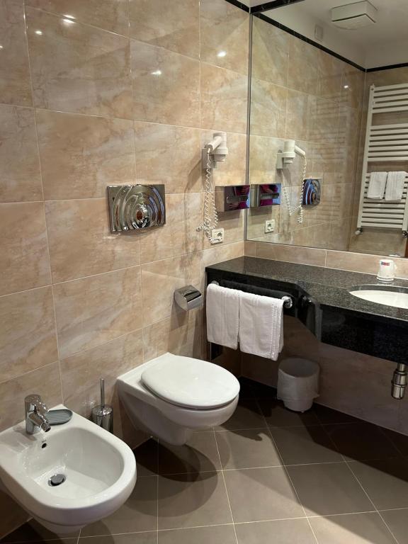 Koupelna v ubytování Hotel Continental