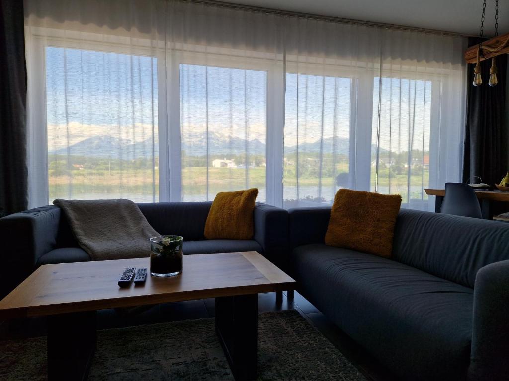 Posezení v ubytování Chatka Panorama
