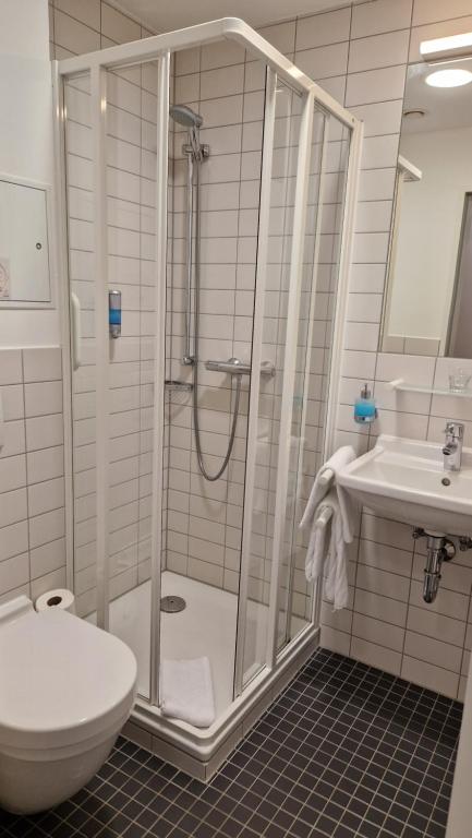 Koupelna v ubytování Kloster Drübeck