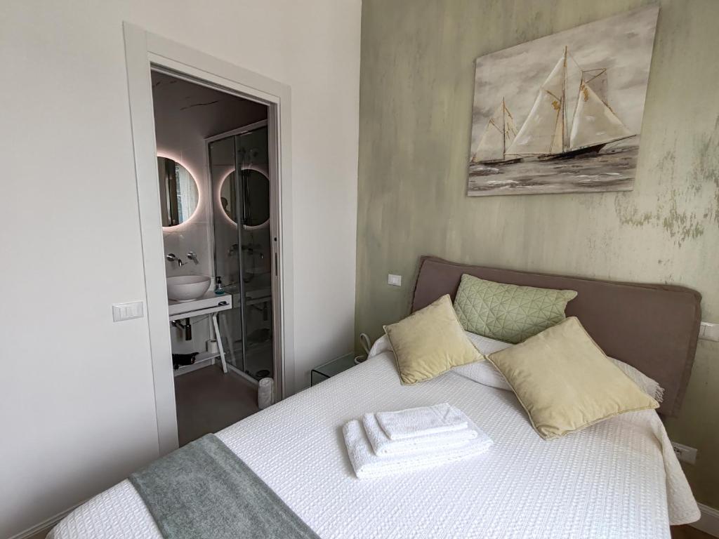 Postel nebo postele na pokoji v ubytování AStri Venice B&B