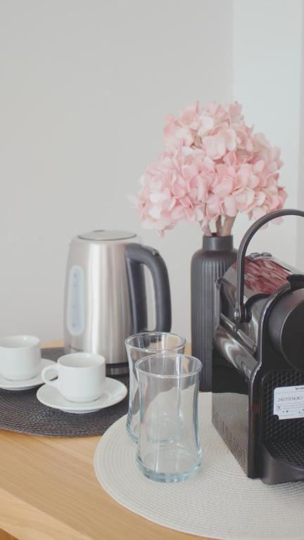 Kaffi- og teaðstaða á Moonlight Hotel