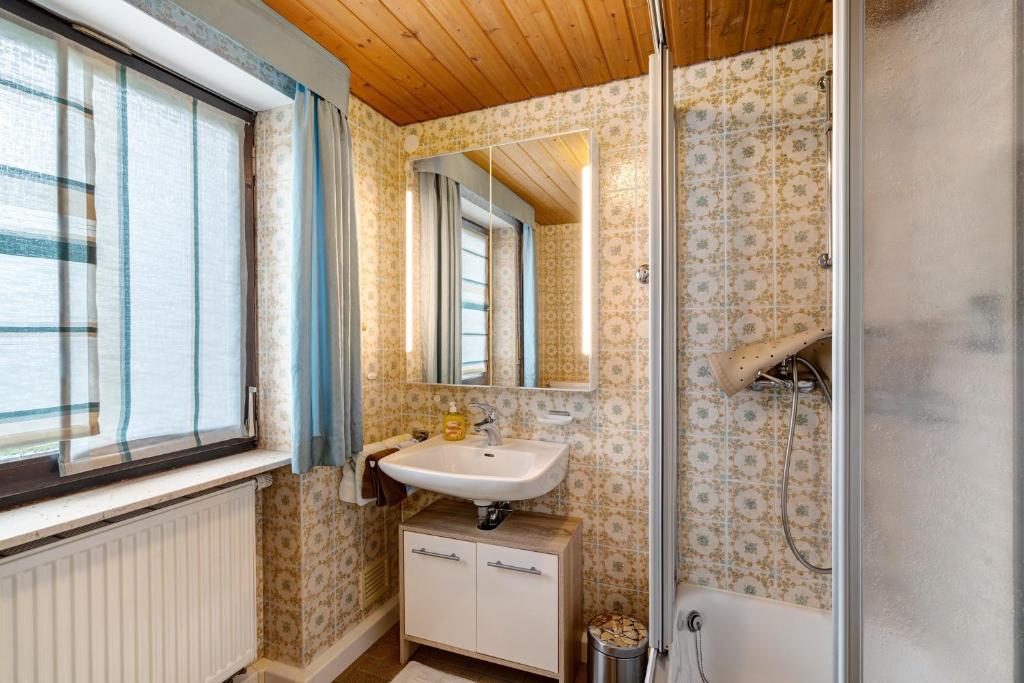 Koupelna v ubytování Haus Seiler