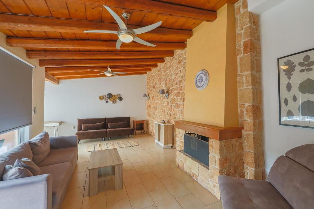 Posezení v ubytování Stenaki - Apartments in Aegina Town