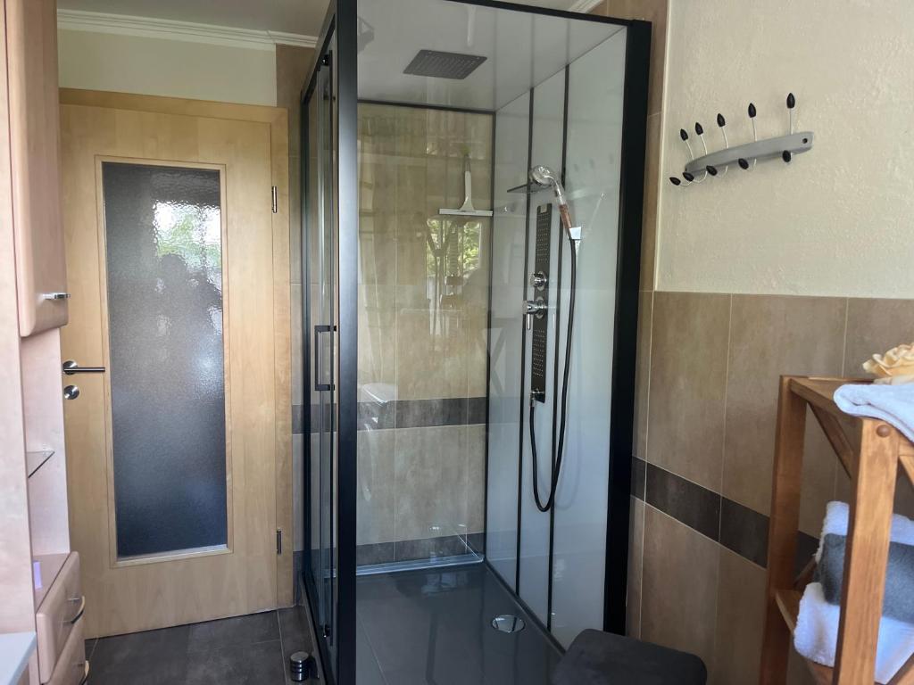 A bathroom at Landhaus Ganzer