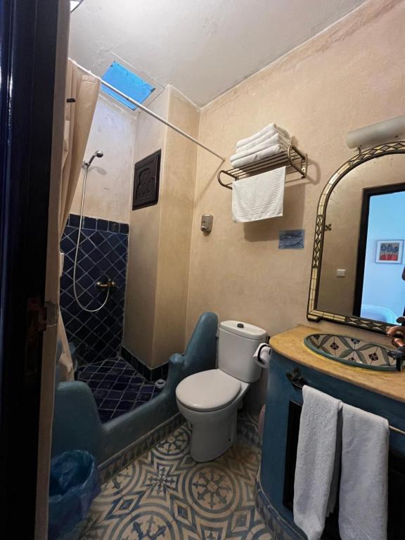 Koupelna v ubytování Riad Tassili Chaouen