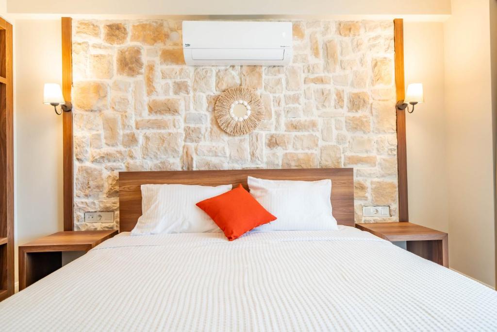 Postel nebo postele na pokoji v ubytování Selimiye Thales Otel