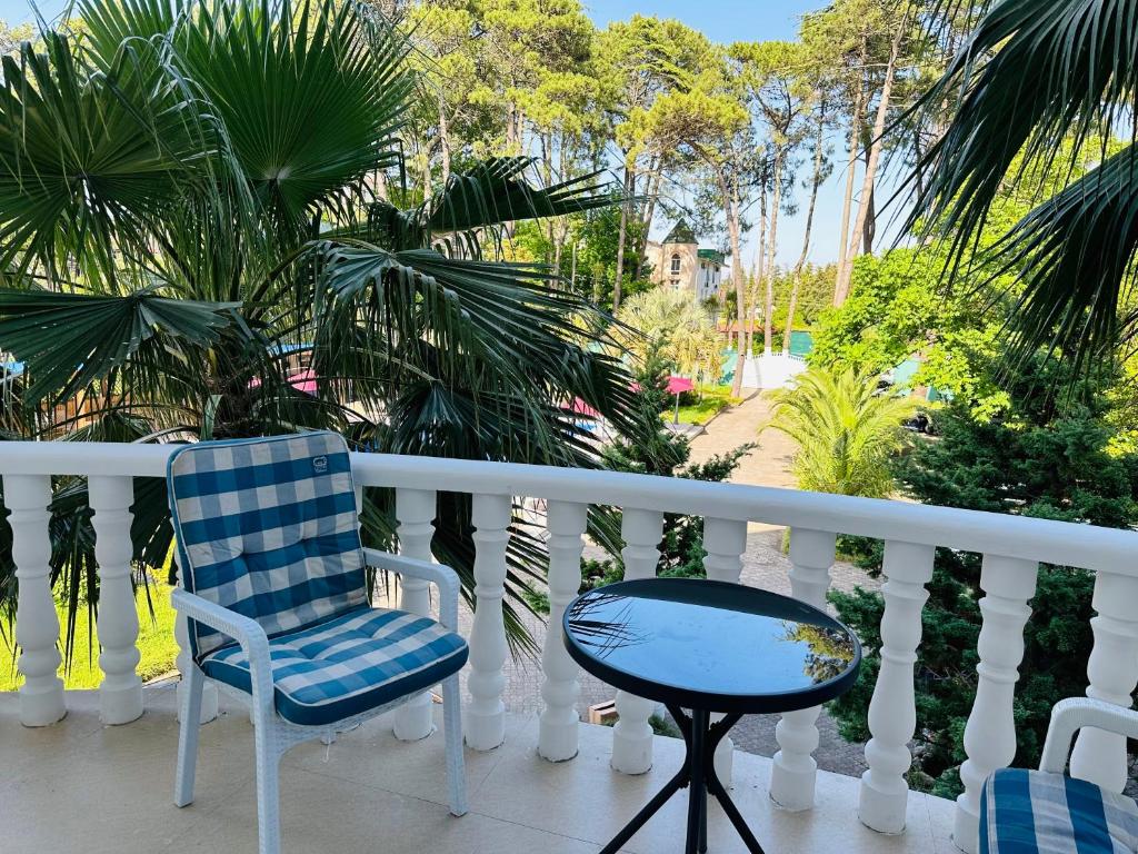 Balkón nebo terasa v ubytování Claude Monet beach hotel