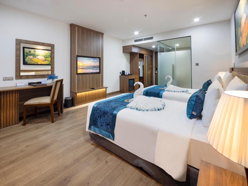 Phòng Deluxe 2 Giường Đơn Nhìn Ra Thành Phố
