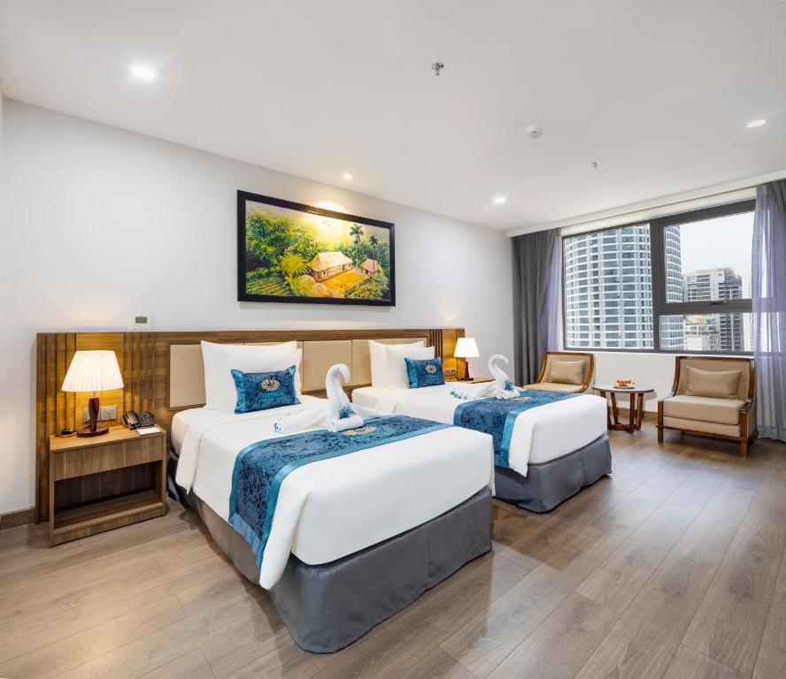 Phòng Deluxe 2 Giường Đơn Nhìn Ra Thành Phố