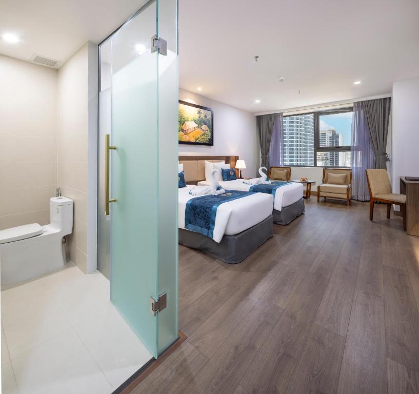 Phòng Deluxe 2 Giường Đơn Nhìn Ra Thành Phố