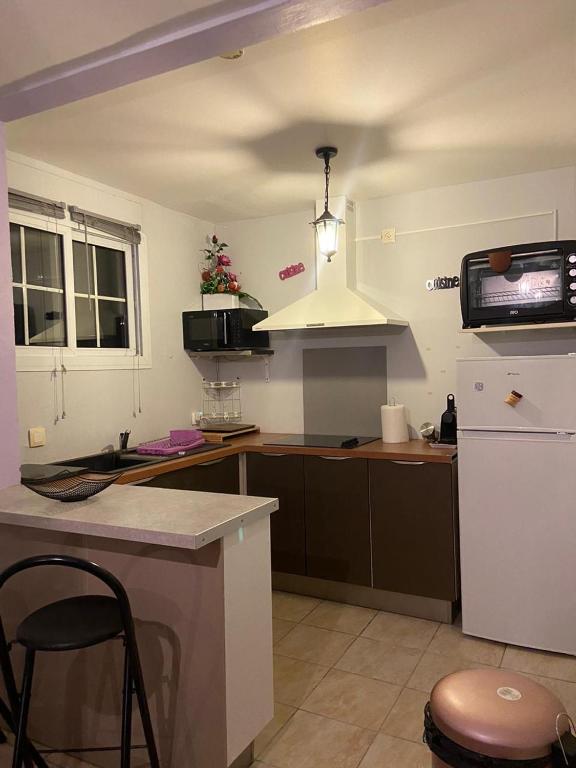 Kuchyň nebo kuchyňský kout v ubytování Résidence cannelle