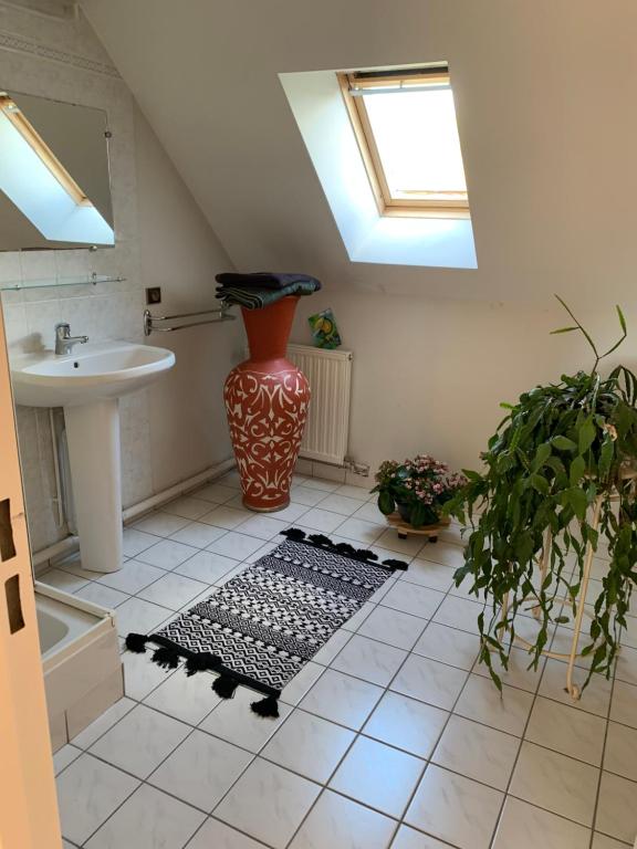 Kuchyň nebo kuchyňský kout v ubytování Chambres à louer