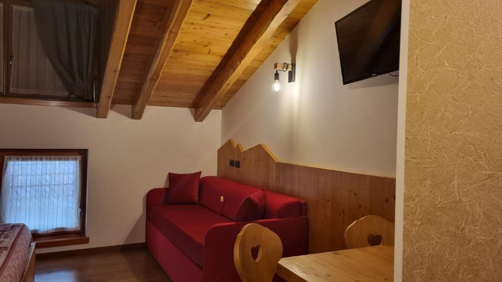TV a/nebo společenská místnost v ubytování B&B Casa Nostra