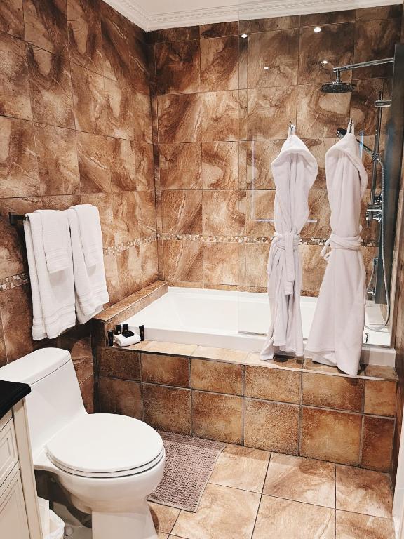 Koupelna v ubytování Hotel Kutuma