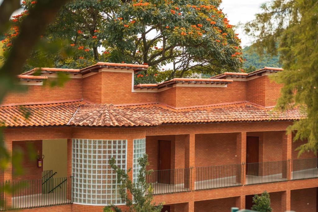 O edifício onde o hotel está situado