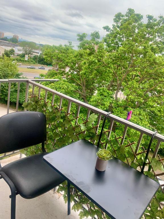 Balkón nebo terasa v ubytování Chambre chez lhabitant