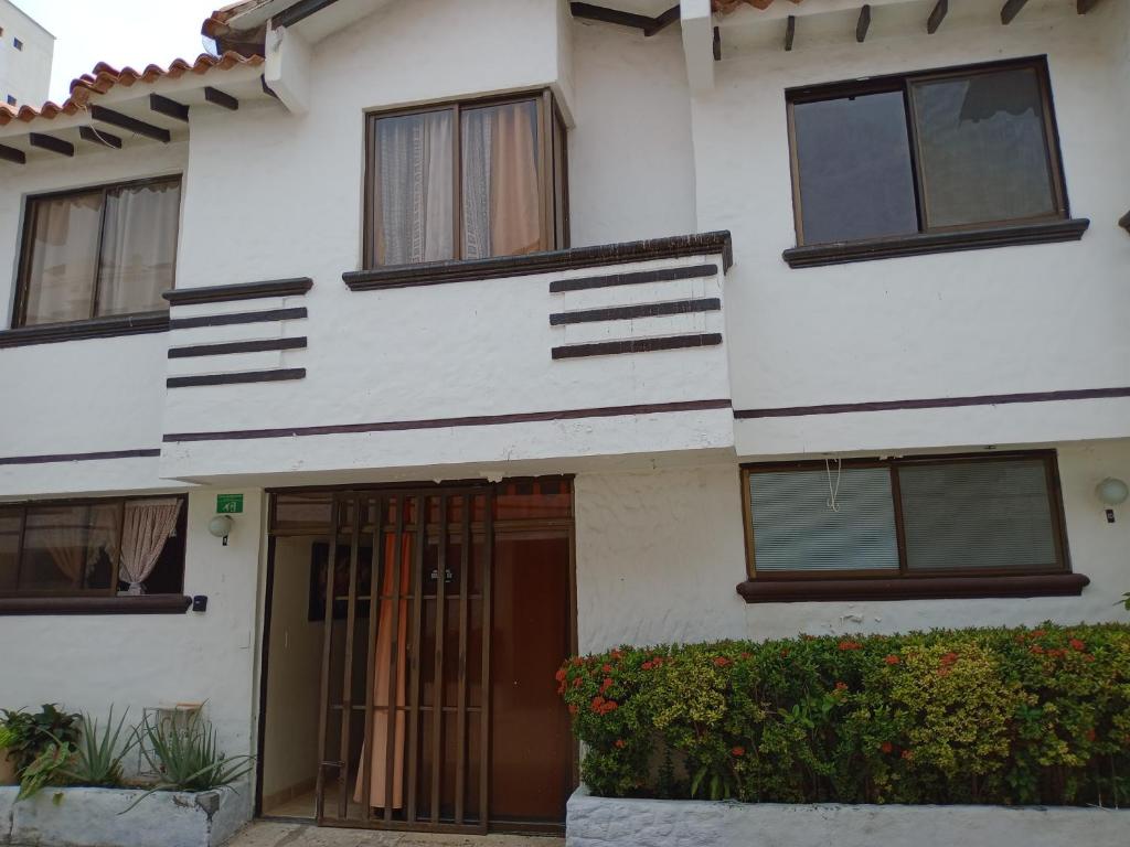 Bygningen som feriehuset ligger i