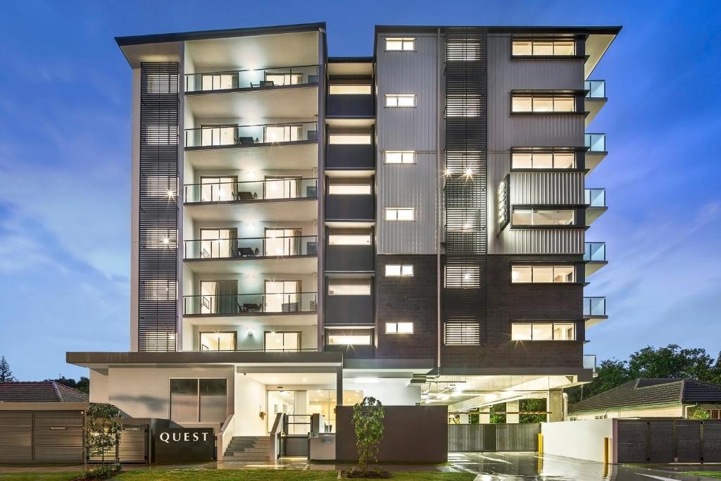 Budova, kde se aparthotel nachází