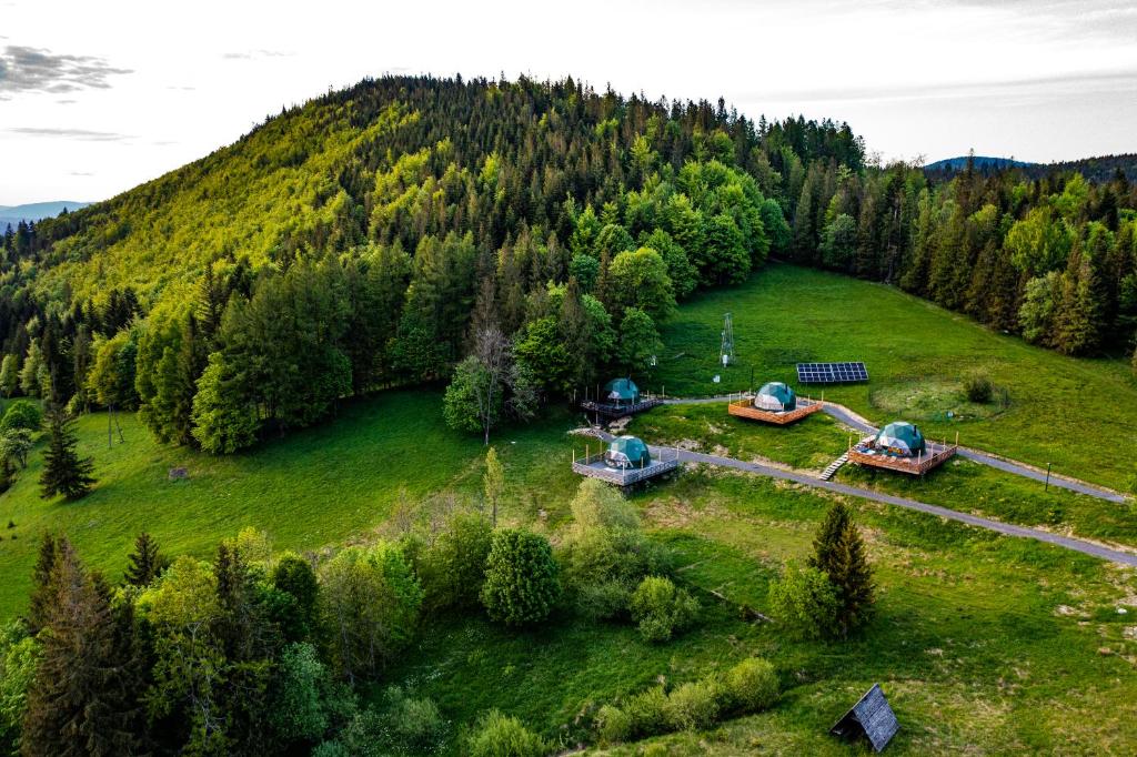 Příroda nedaleko luxury tent