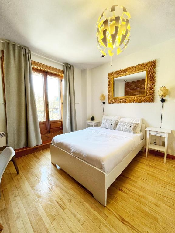 Postel nebo postele na pokoji v ubytování Auberge du Plateau