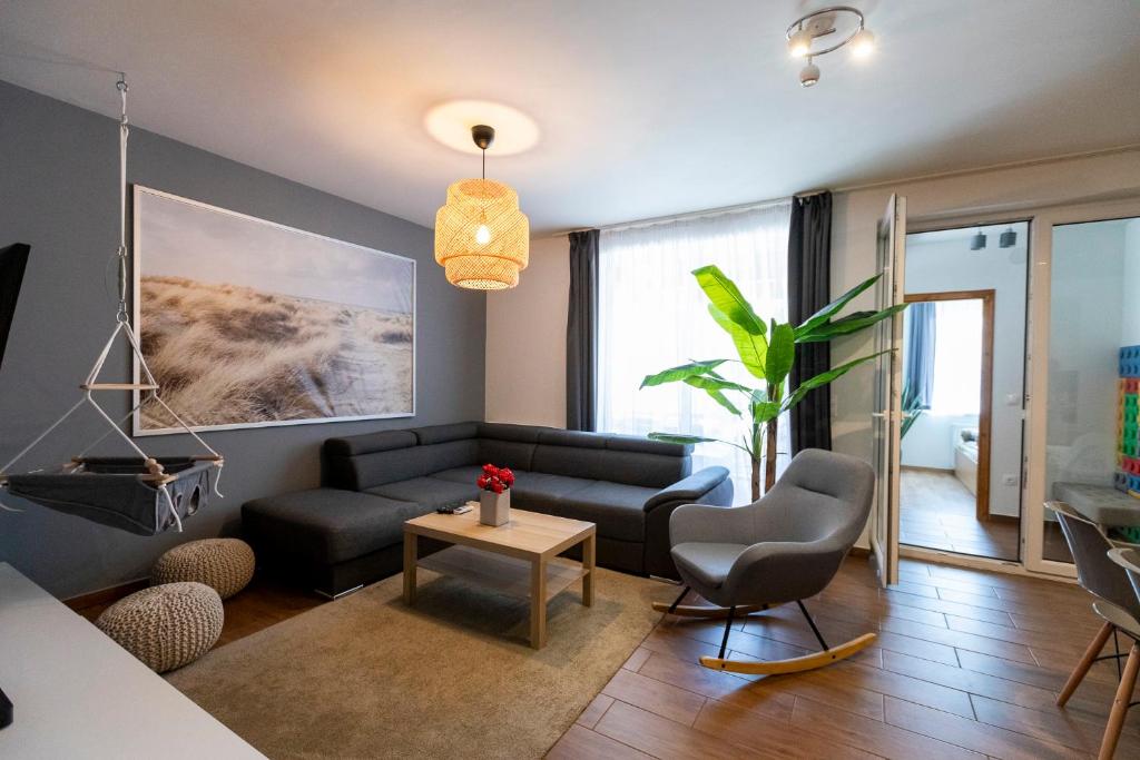 Posezení v ubytování Park Apartman