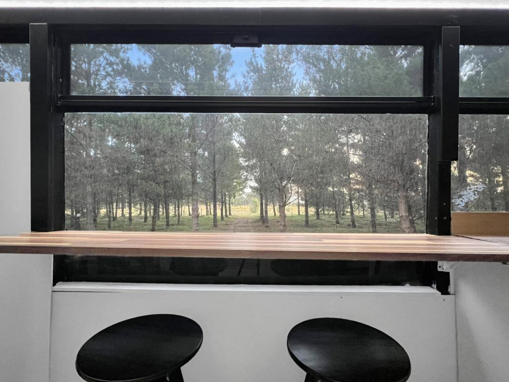 Zahrada ubytování Bussie McBusFace, converted bus in Little River