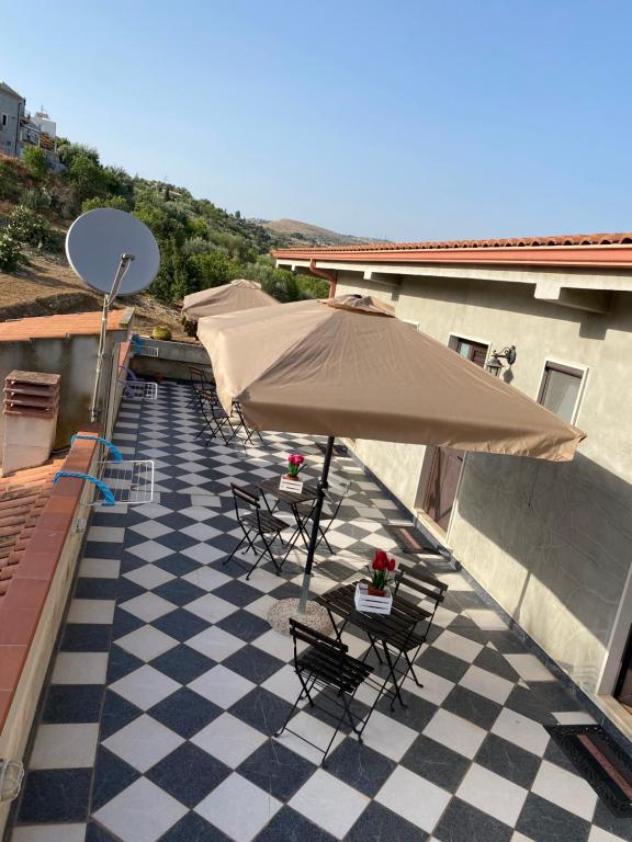 Balkón nebo terasa v ubytování B&B Quattromulini !!