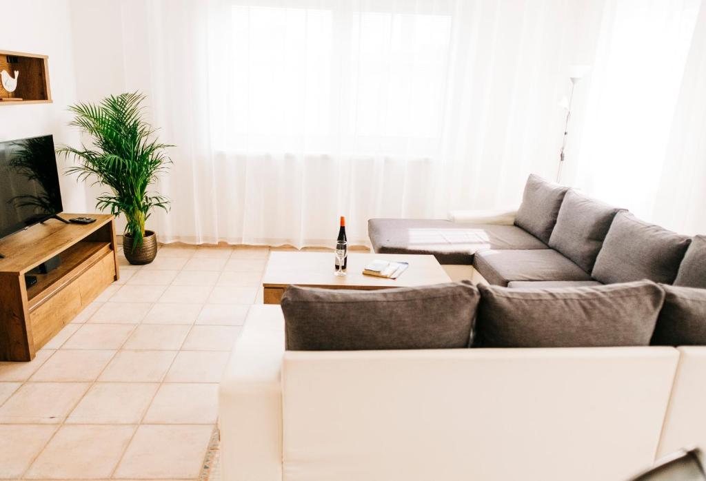 TV a/nebo společenská místnost v ubytování Castle Village Apartment