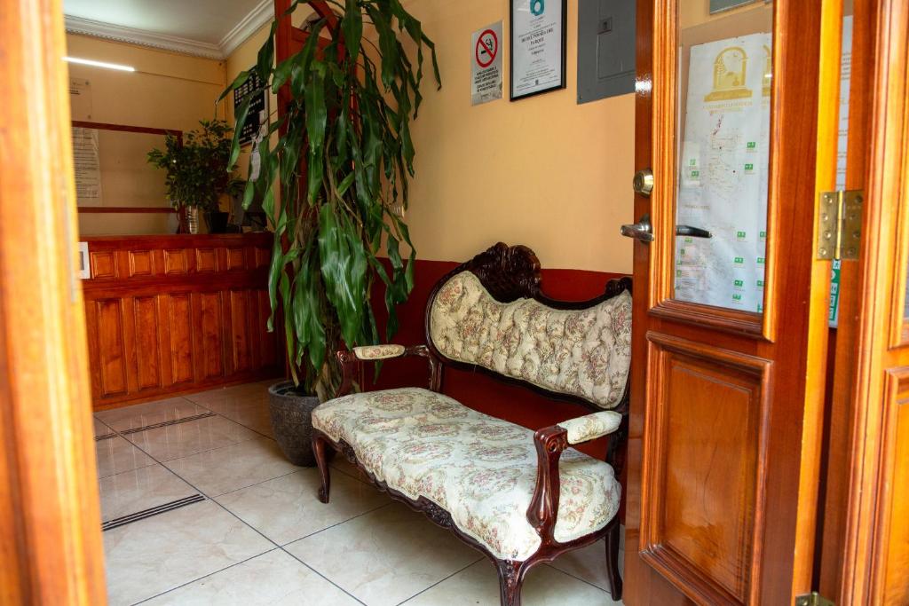 Posezení v ubytování Hotel Posada Del Parque