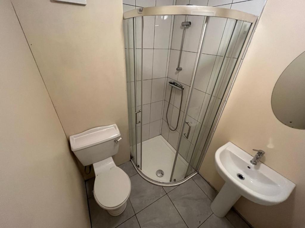 Koupelna v ubytování StayHome B&B