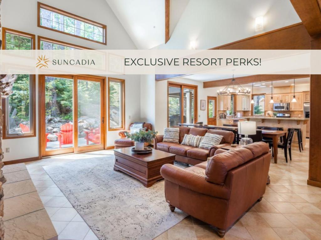 Posezení v ubytování Suncadia 4 Bdrm Custom Built Pet Friendly Home